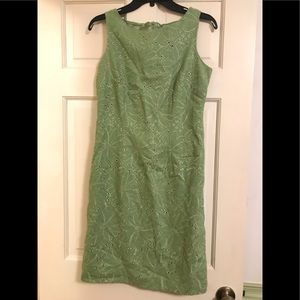 🌼3/$15🌼 Dressbarn Eyelet Green Dress Size 4